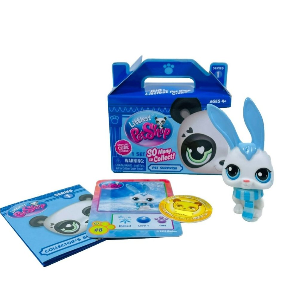Littlest Pet Shop BUNNY RABBIT With Accessories & Virtual Code 2024 Series 1